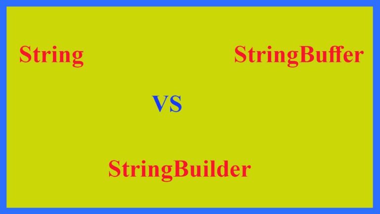 Everything about String Vs String Builder Vs String Buffer in Java Language